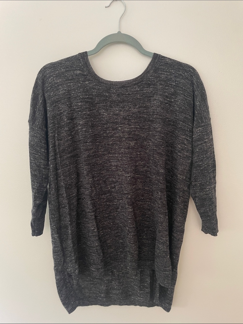 J. Crew Charcoal Scoop Neck Sweater - Relaxed Knit